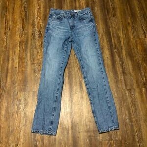 AG Adriano Goldschmied Saige Jeans Women's 23 High Rise Straight Leg Relaxed Den